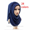 Confortable Feel coton foulard en gros plaine coton jersey Hijab pour les femmes